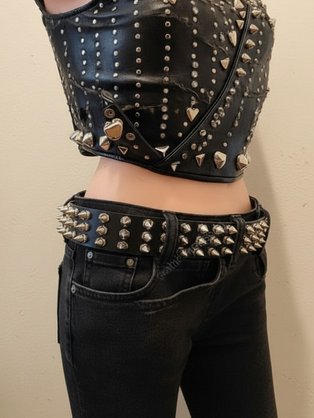 Gothic Punk Spiked Belt