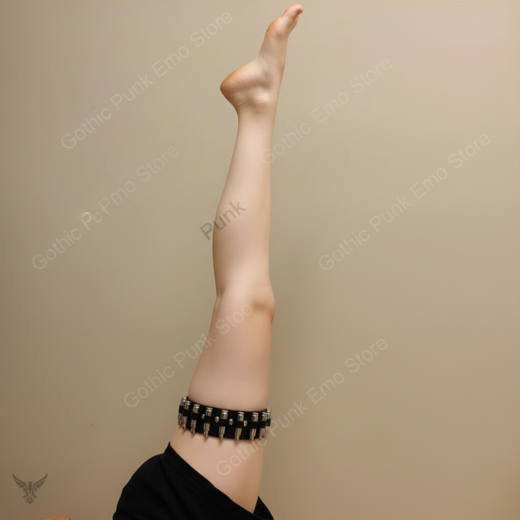 Punk Thigh High Bullet Garters