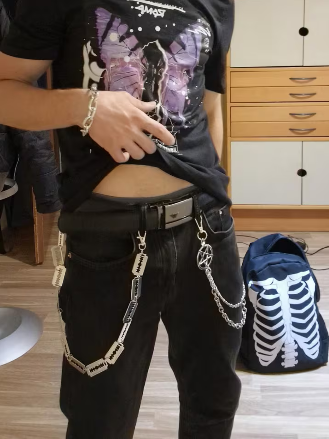 Razor Blade Pants Chain