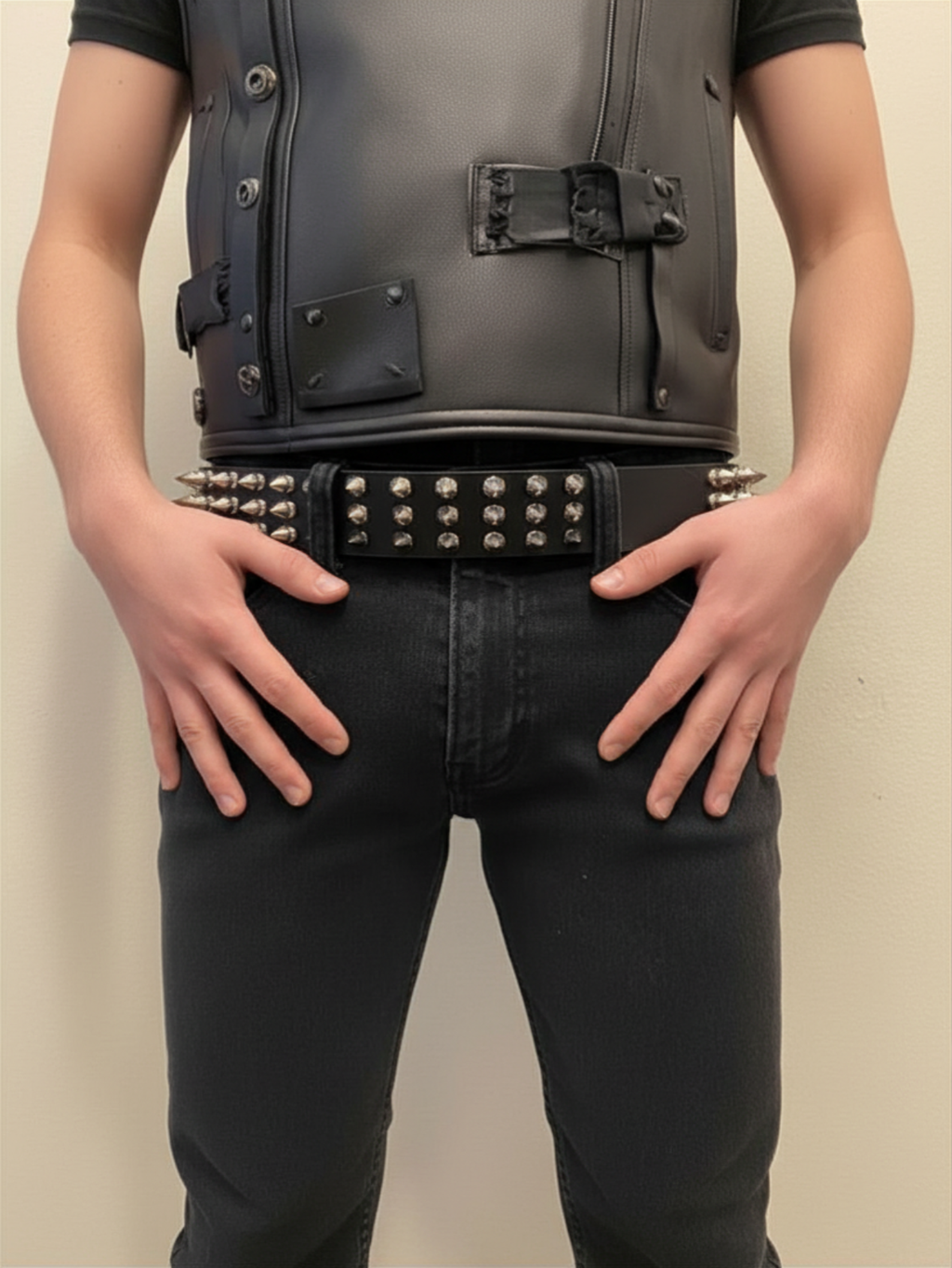 Gothic Punk Spiked Belt