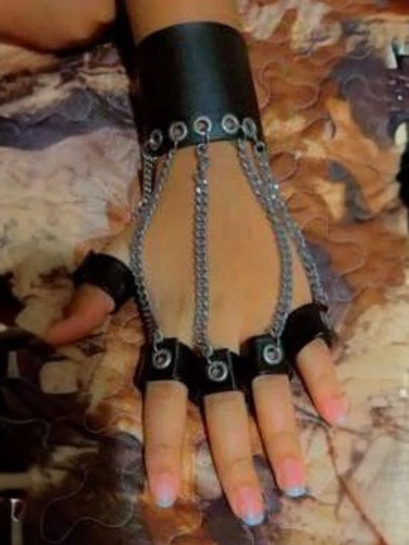 Chain Ring Bracelet Glove