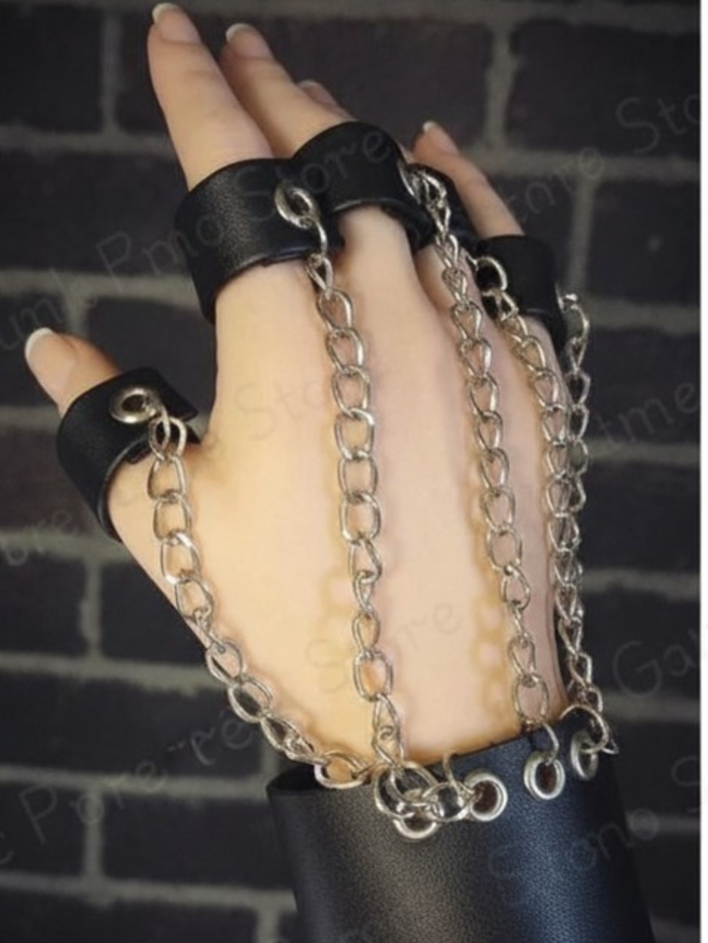 Chain Ring Bracelet Glove
