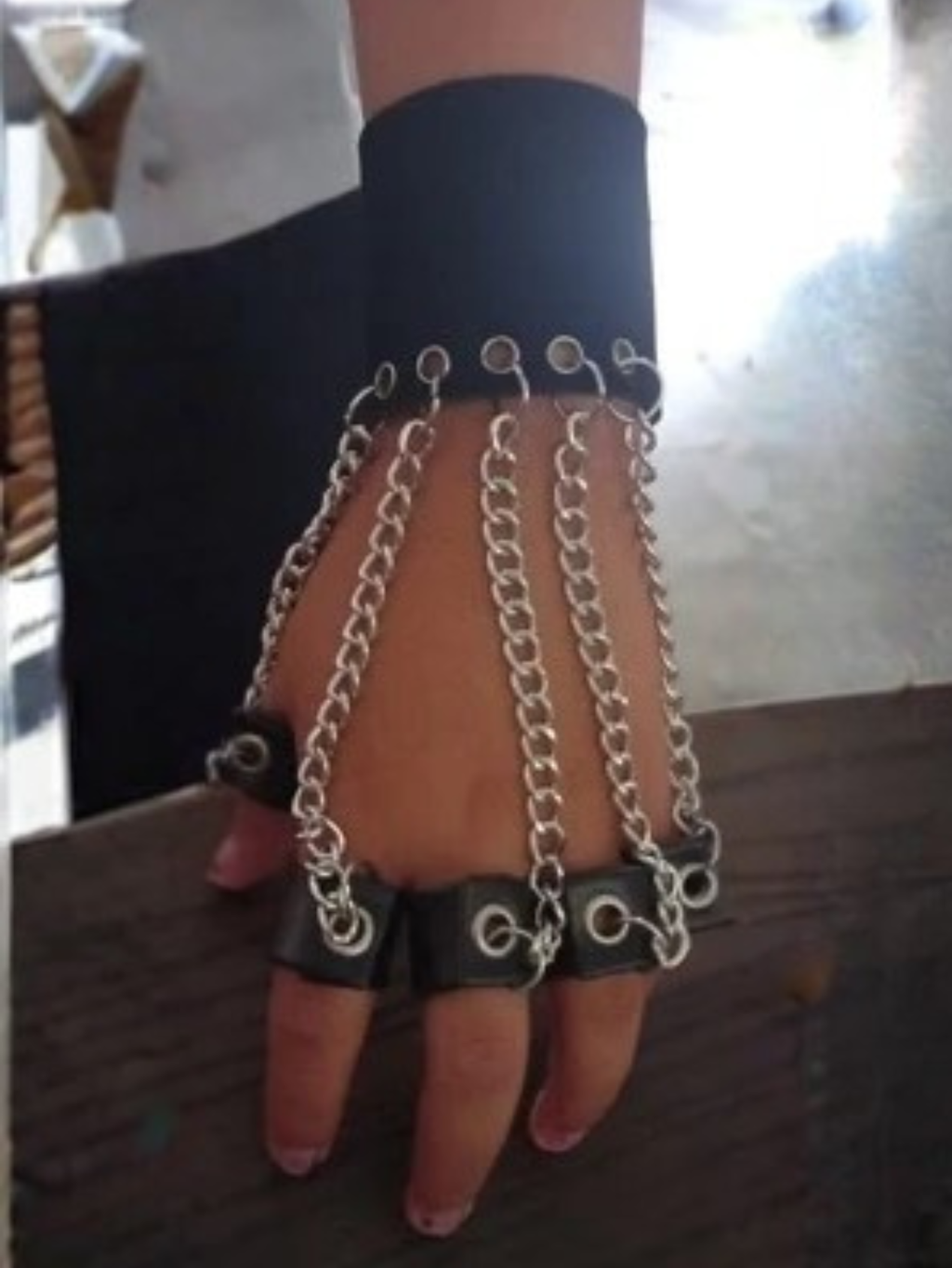 Chain Ring Bracelet Glove