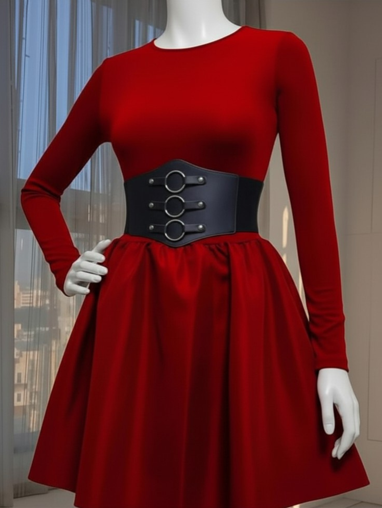 O Ring Corset Harness Belt