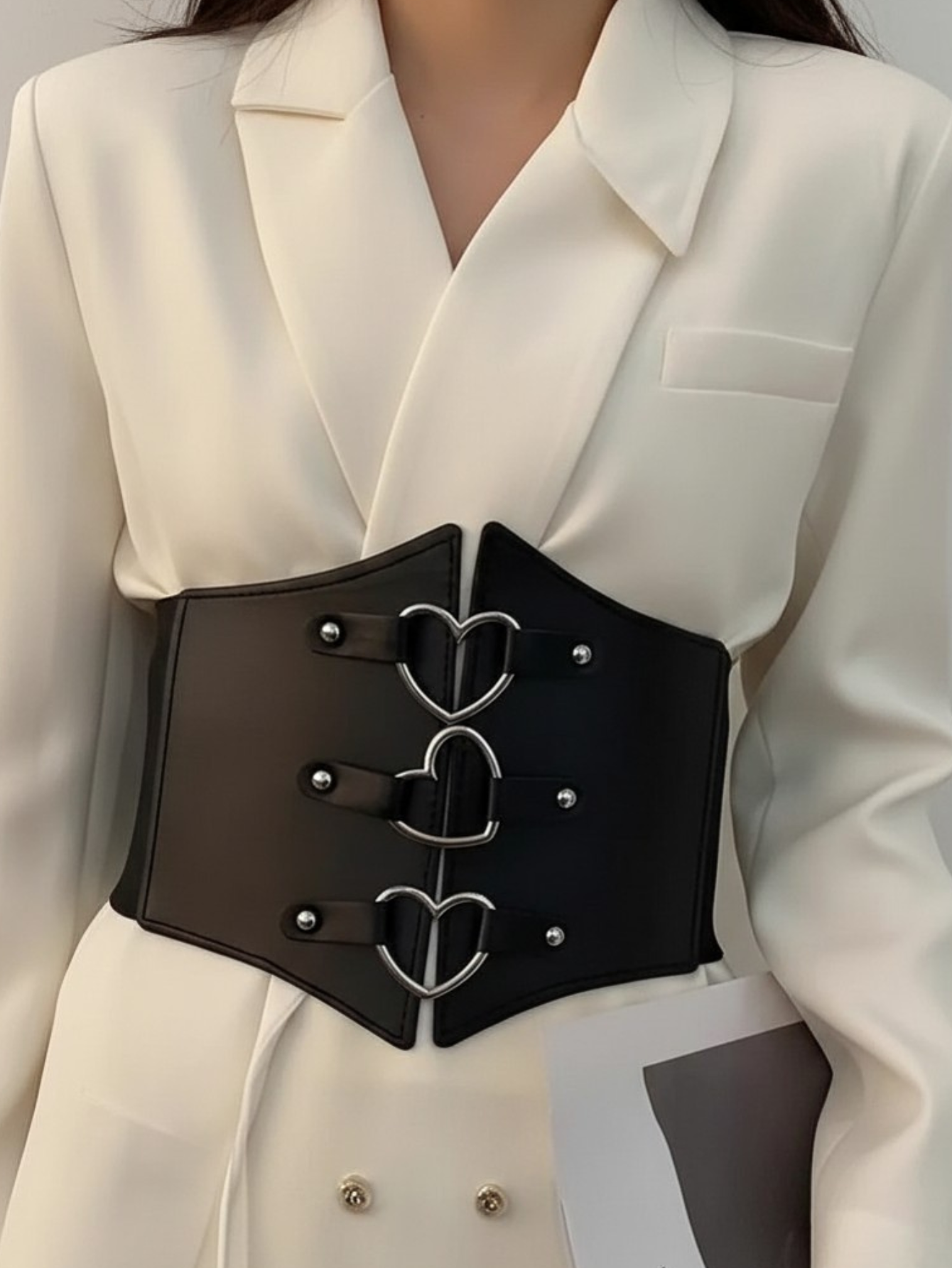 Heart Ring Corset Harness Belt