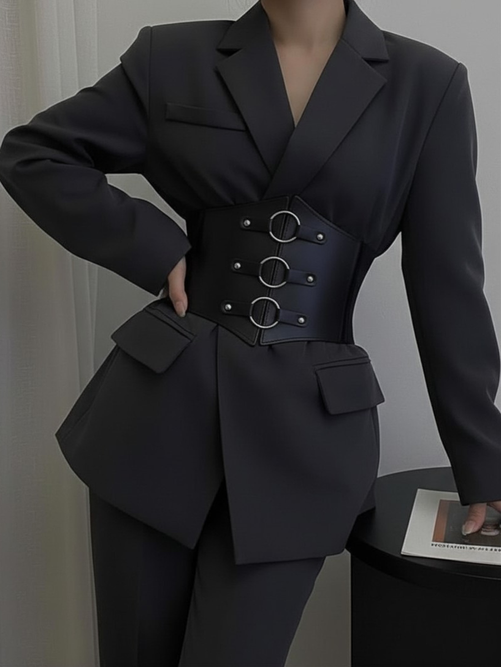 O Ring Corset Harness Belt
