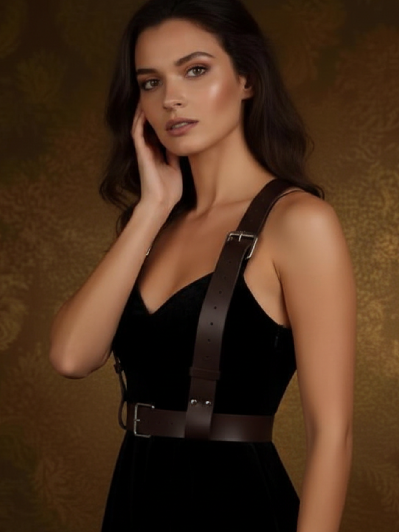 Vegan Leather Suspenders