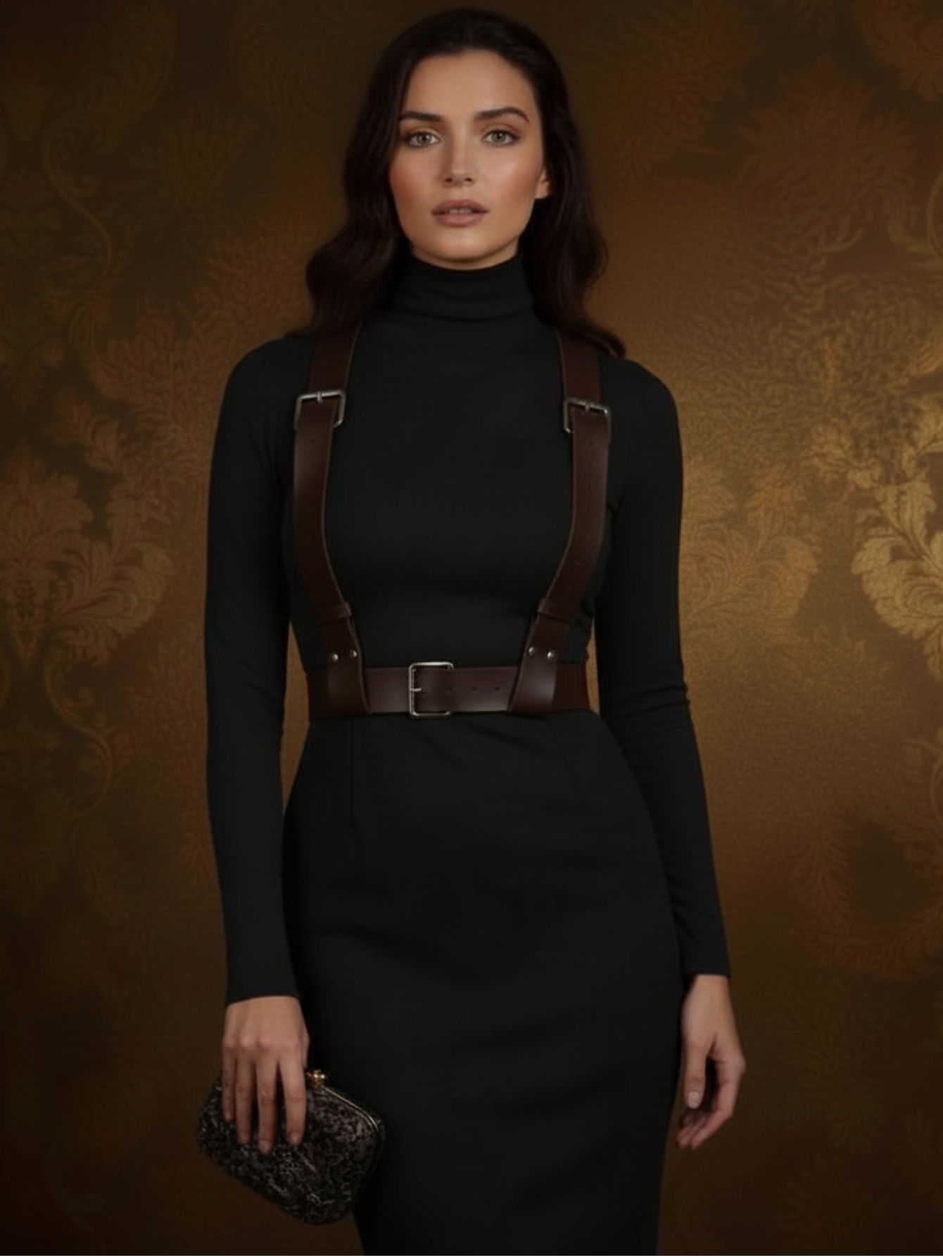 Vegan Leather Suspenders
