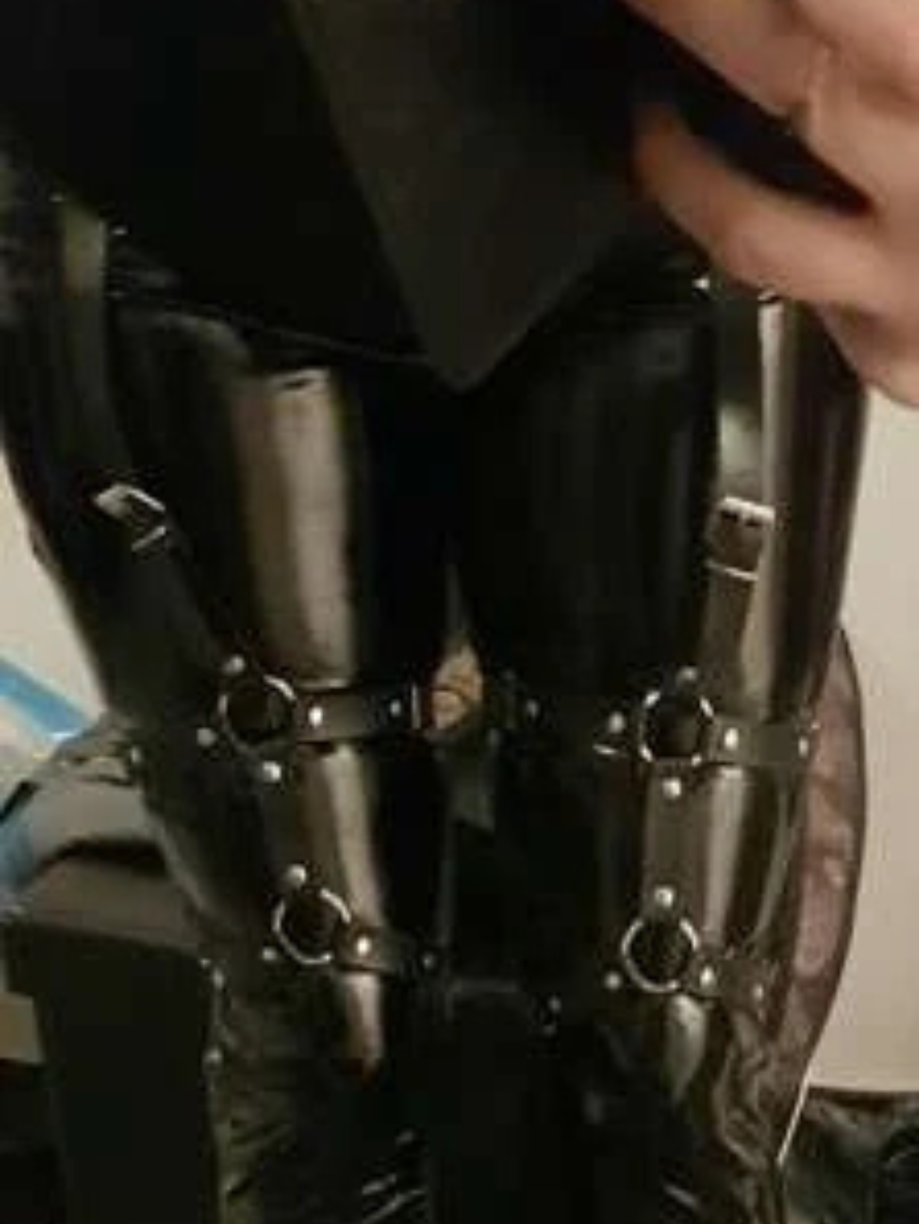 Vegan Leather Leg Harness