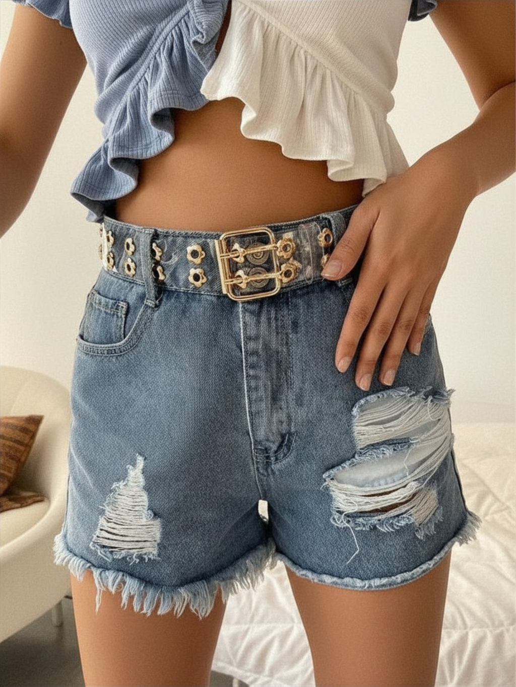 Clear PVC Grommet Belt