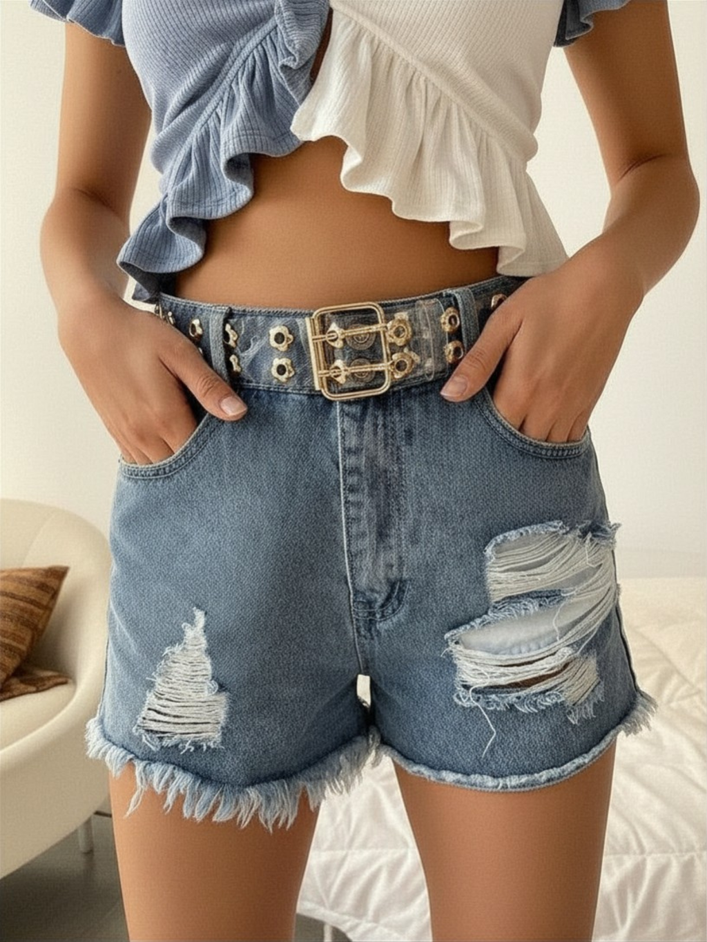 Clear PVC Grommet Belt