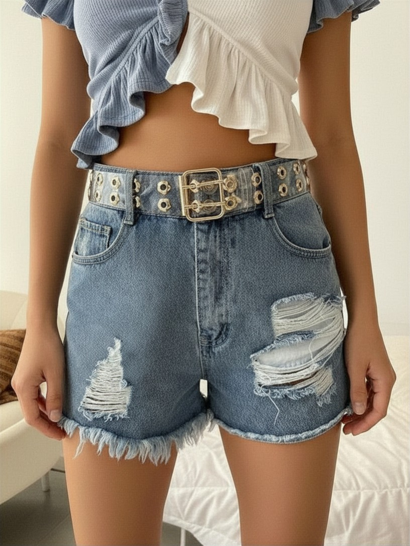 Clear PVC Grommet Belt
