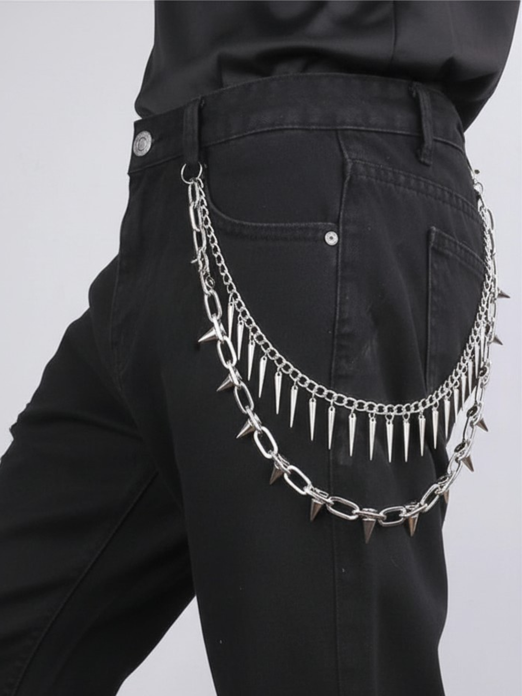 Spiked Goth Wallet Chain