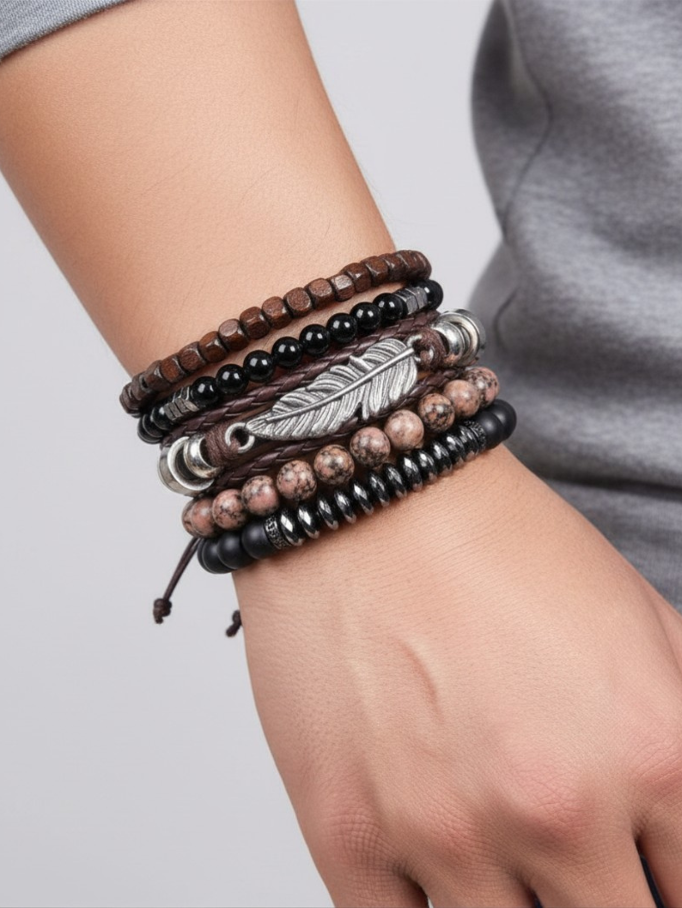 Boho Bead Bracelet Set