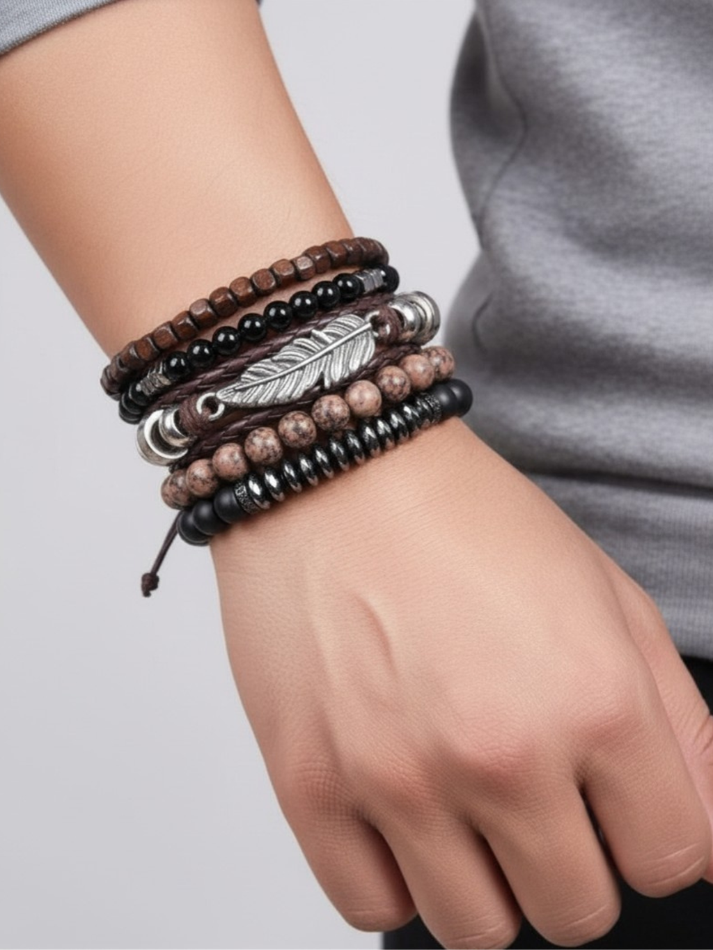 Boho Bead Bracelet Set