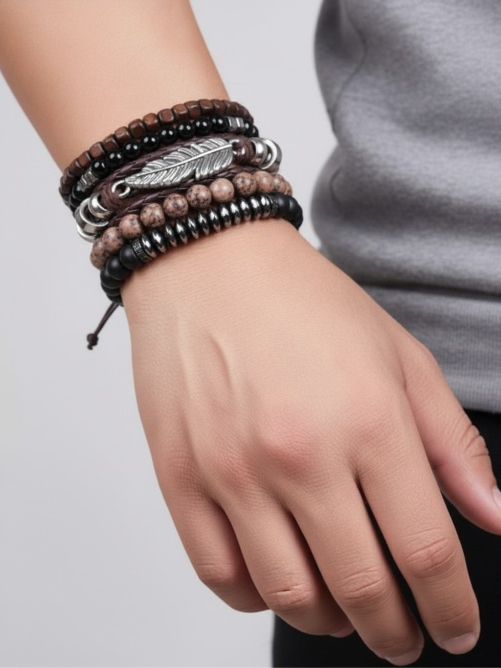 Boho Bead Bracelet Set
