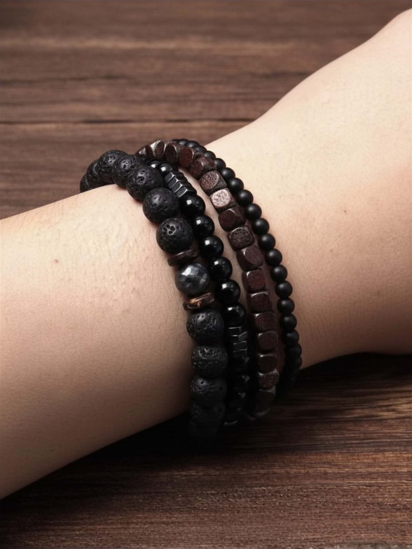 Minimalist Bead Bracelet Set