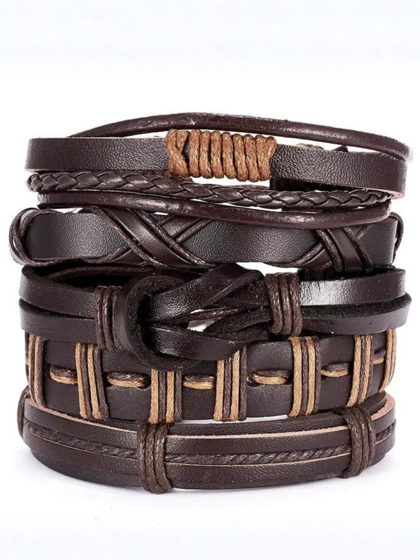 Brown Bracelet 6pc Set