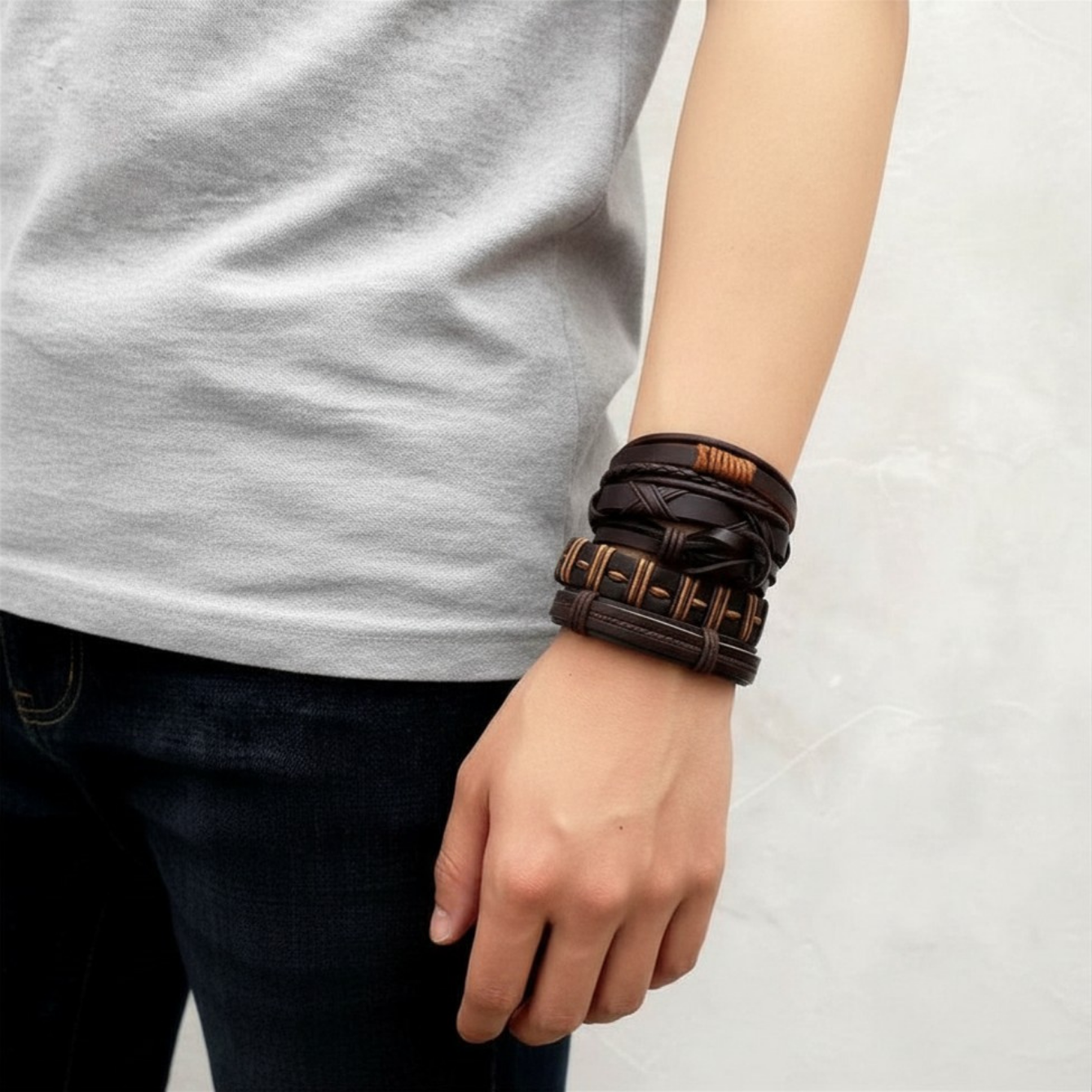 Brown Bracelet 6pc Set