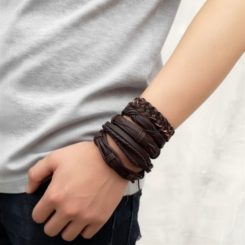 Brown Bracelet 5pc Set