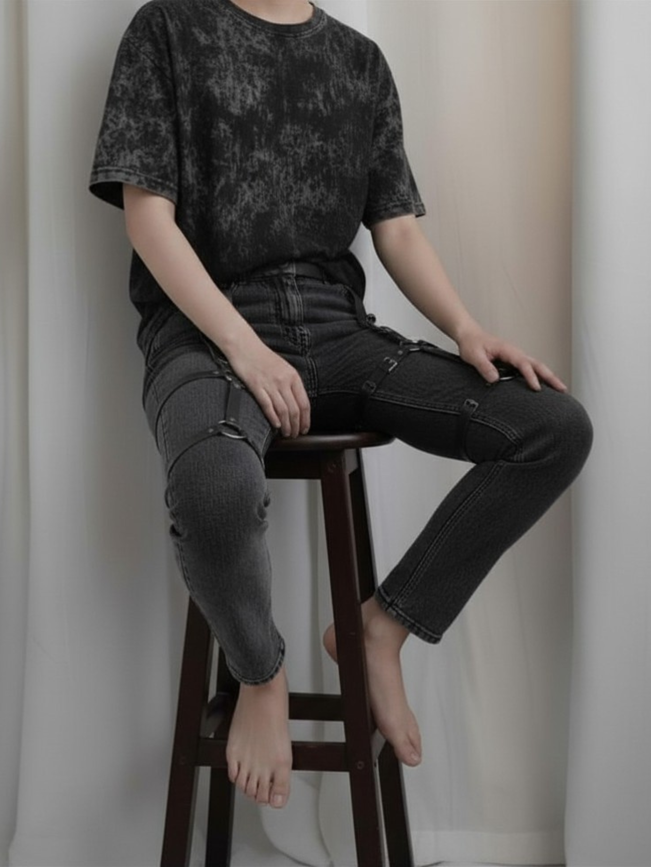 Vegan Leather Leg Harness