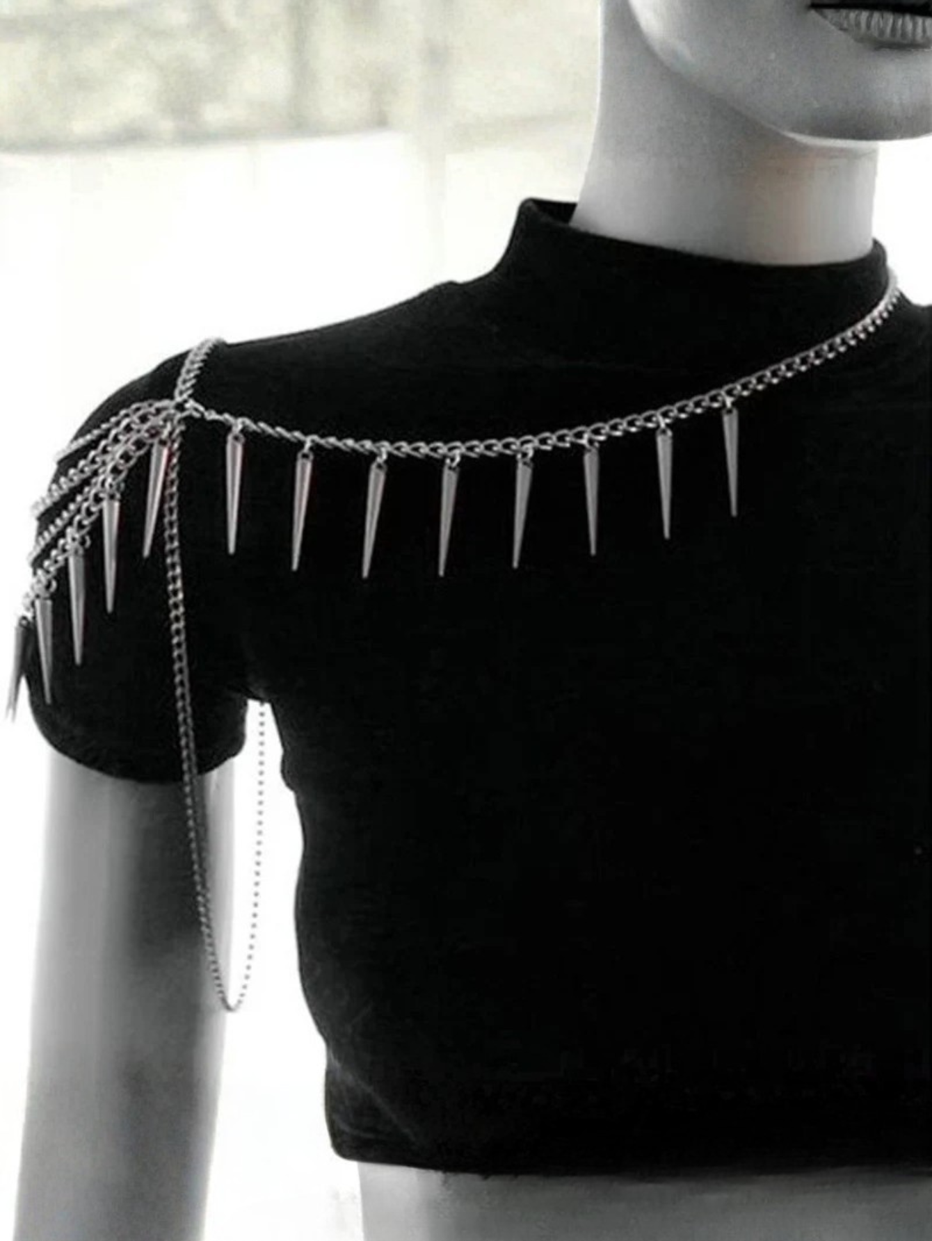 Spiked Shoulder Necklace
