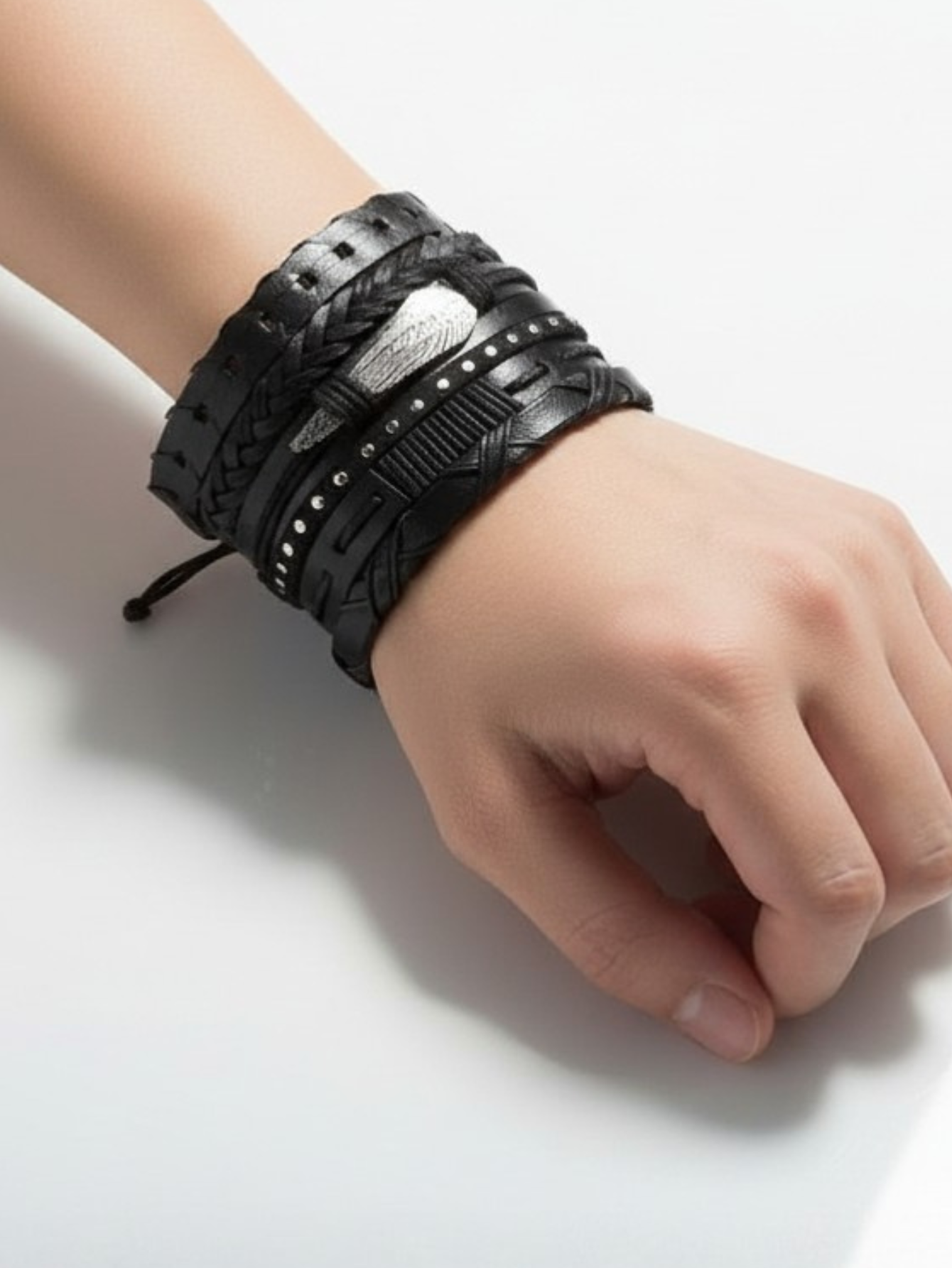 Black Rock Star Bracelet Set