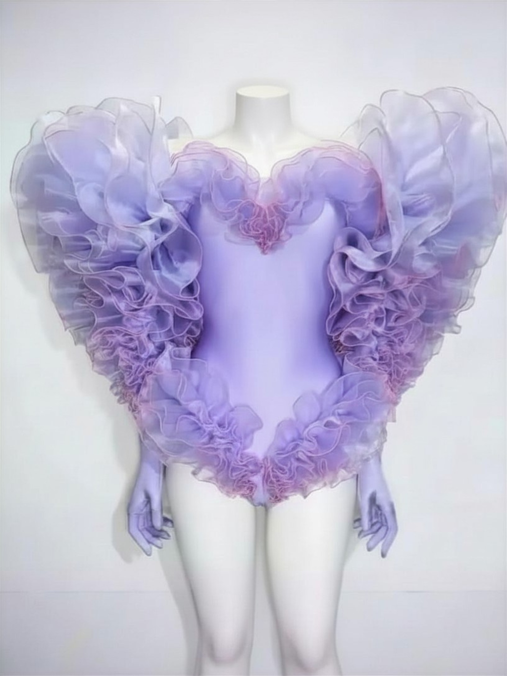 Pink Heart monokini costume