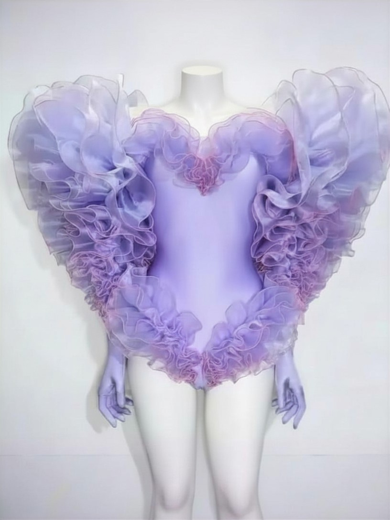 Pink Heart monokini costume
