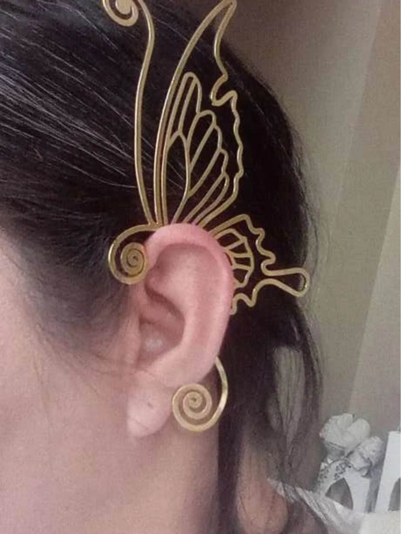 Gold Dragon Ear Cuff