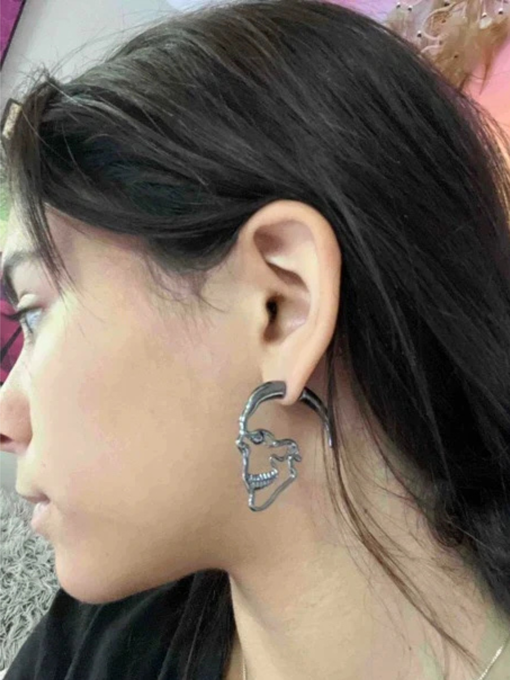 Skeleton Goth 3D Earrings