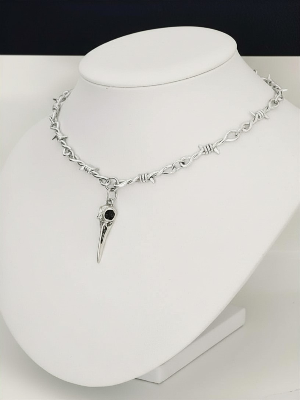 Barbed Wire Plague Doctor Chain Necklace