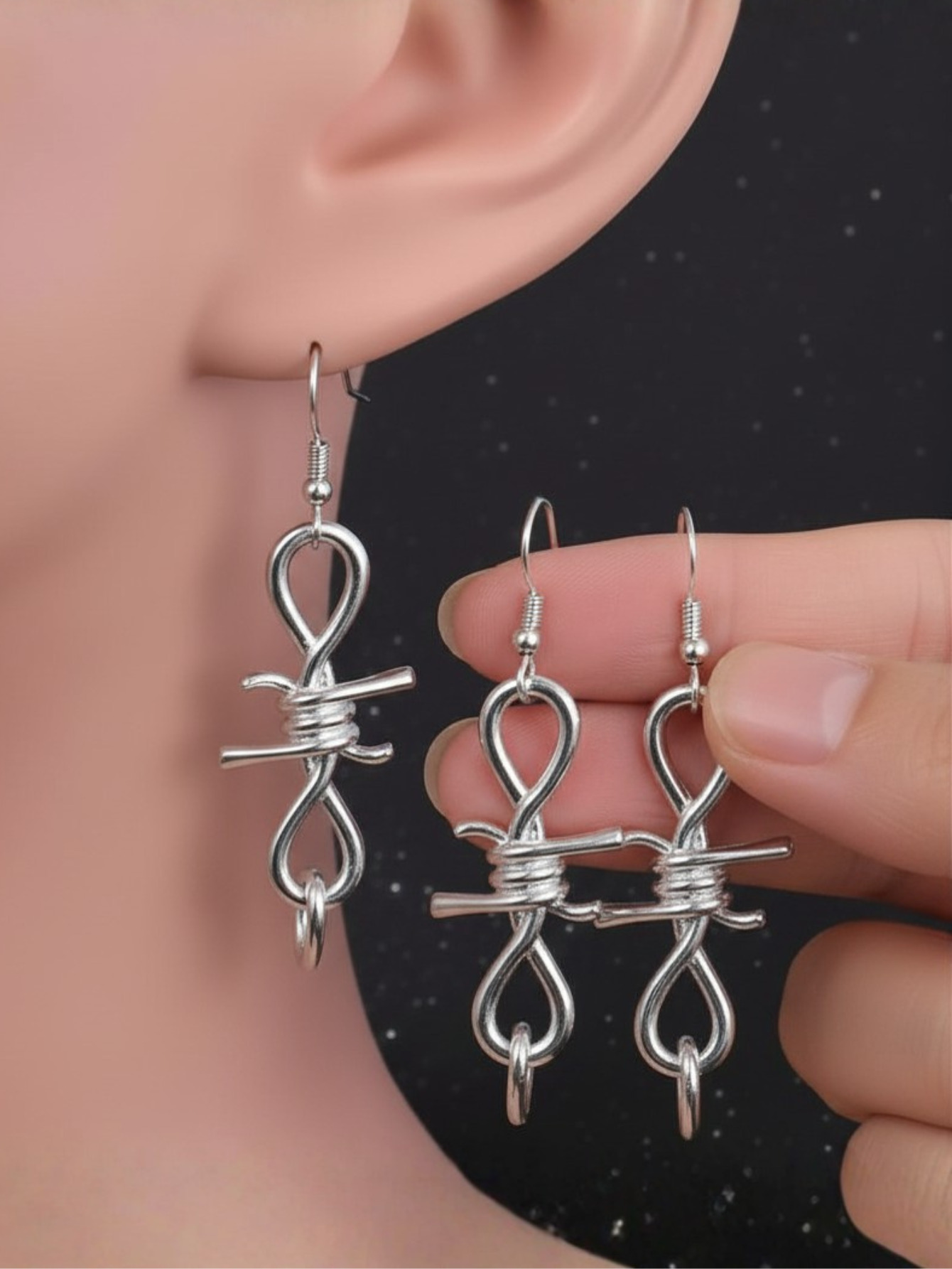 Barbed Wire Earrings