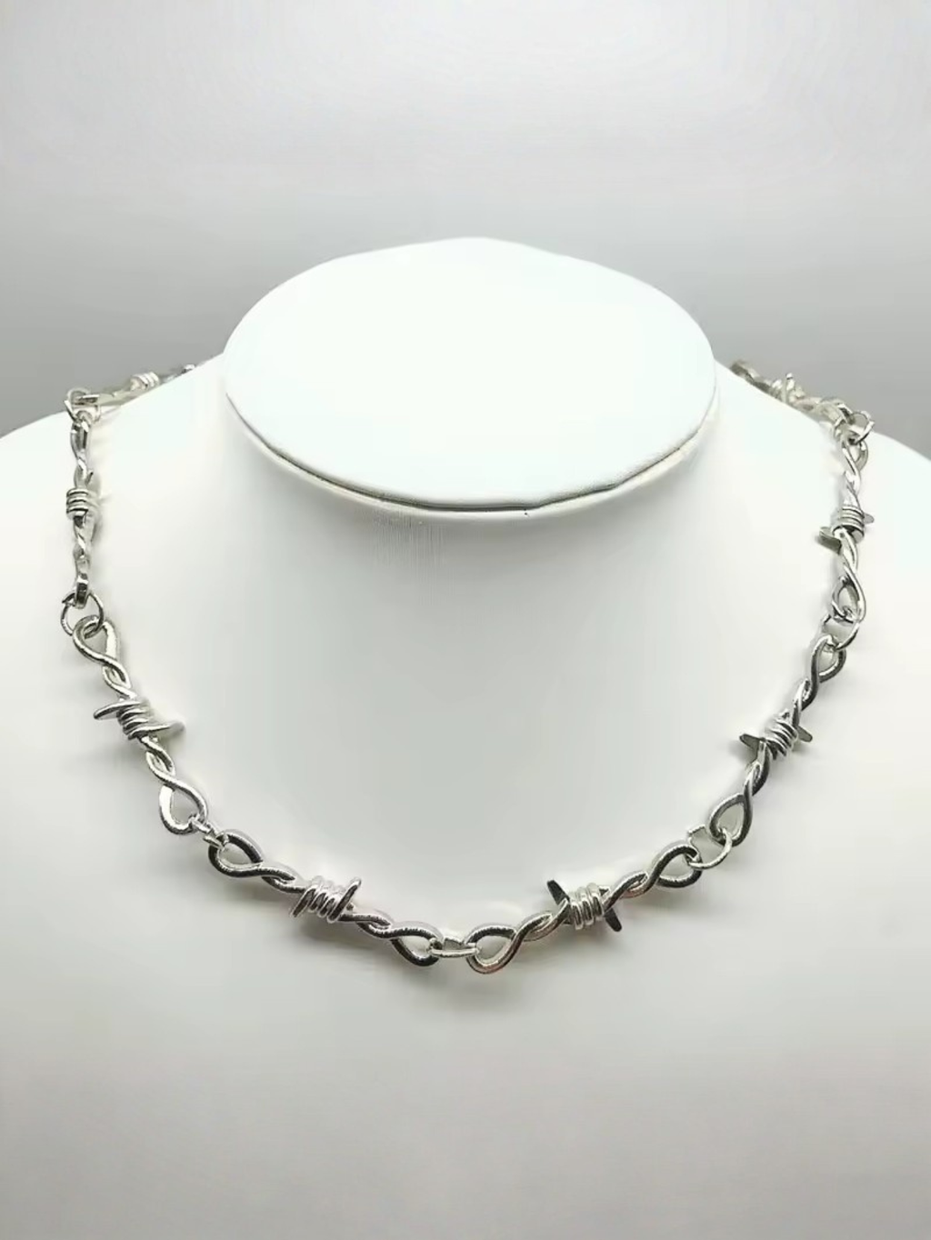 Barbed Wire Chain Necklace