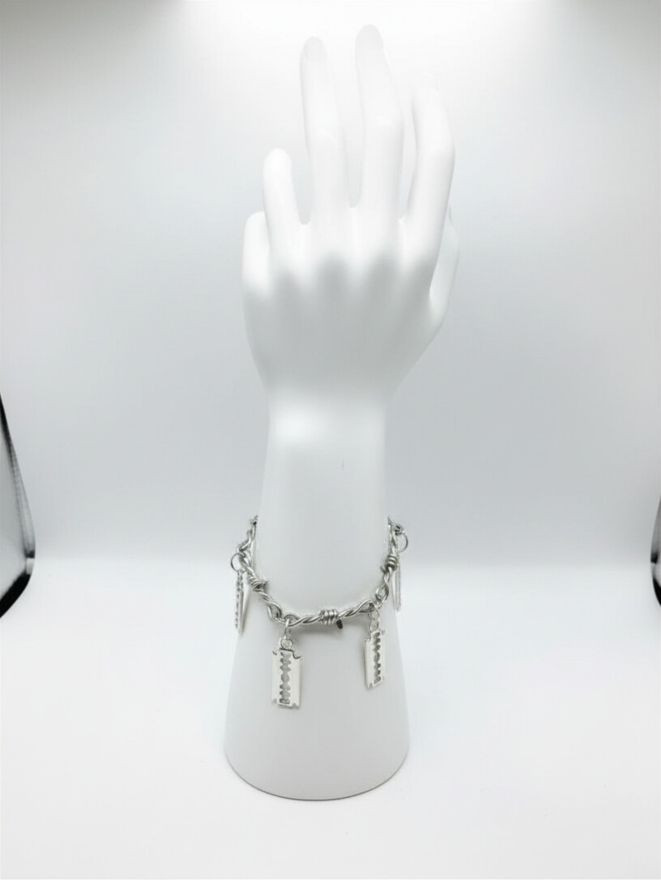 Barbed Wire Razor Blade Chain Necklace