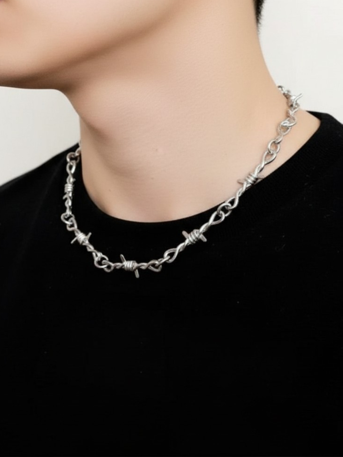Barbed Wire Chain Necklace