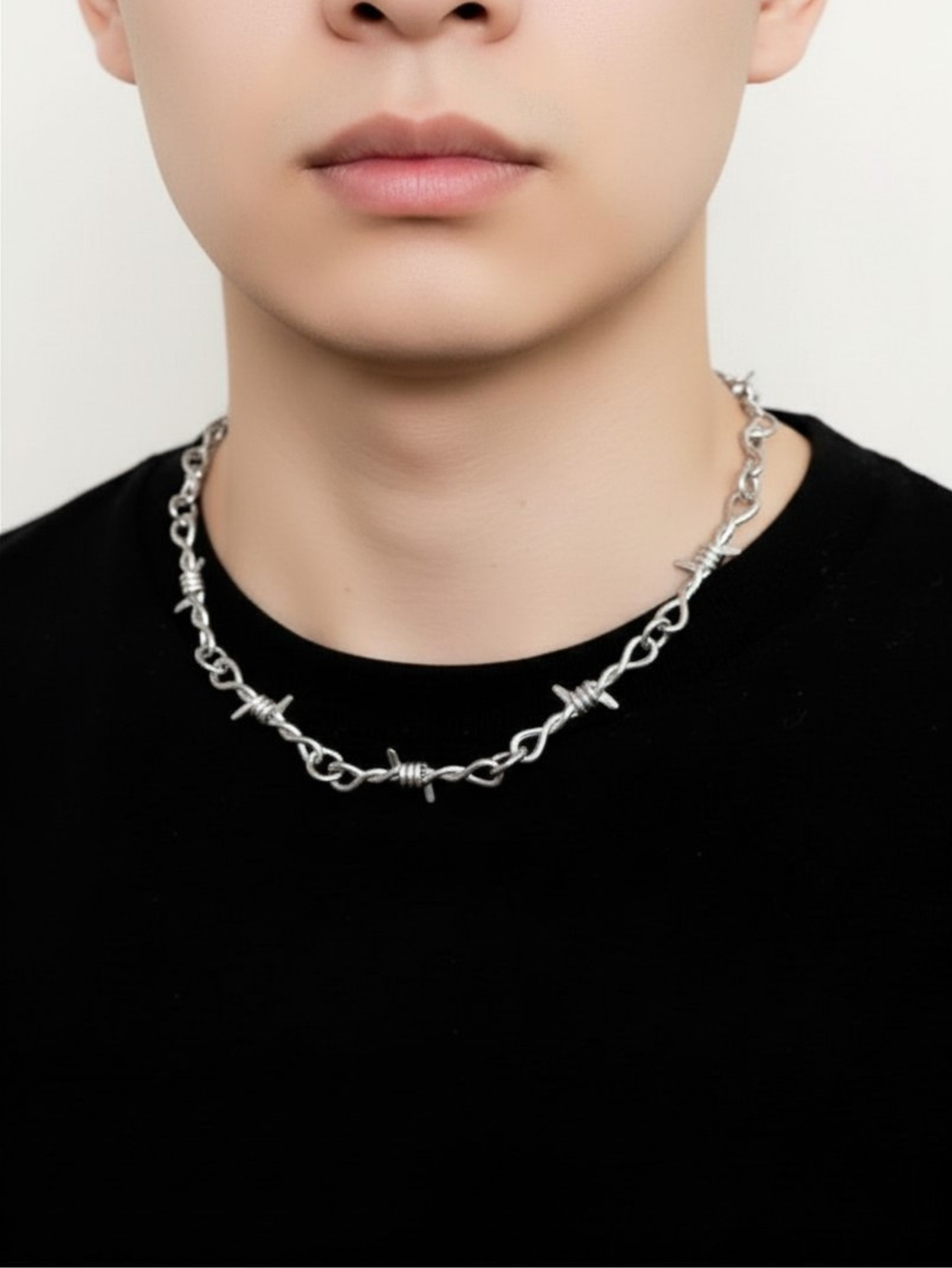 Barbed Wire Chain Necklace