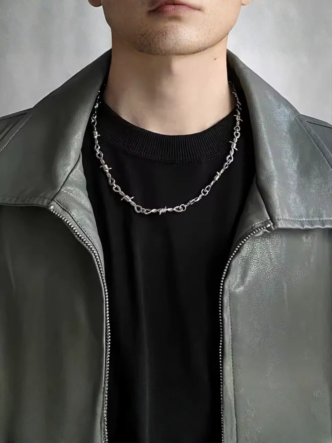 Barbed Wire Chain Necklace