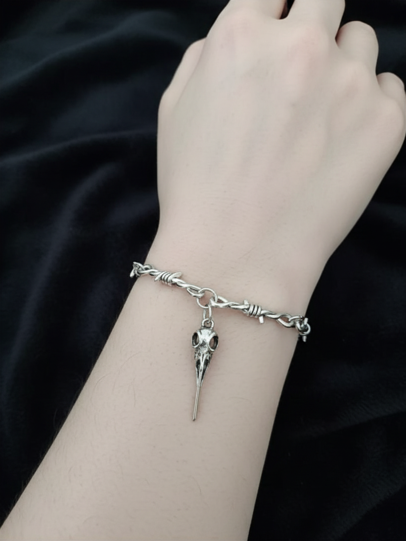 Barbed Wire Plague Doctor Chain Necklace