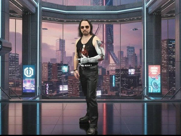 Johnny Silverhand Sunglasses with Case: Cyberpunk 2077