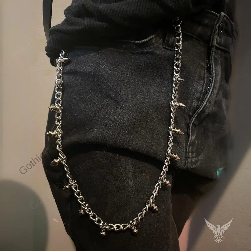 Spiked Gothic Pants Chain