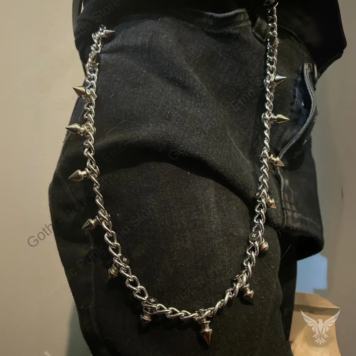 Spiked Gothic Pants Chain