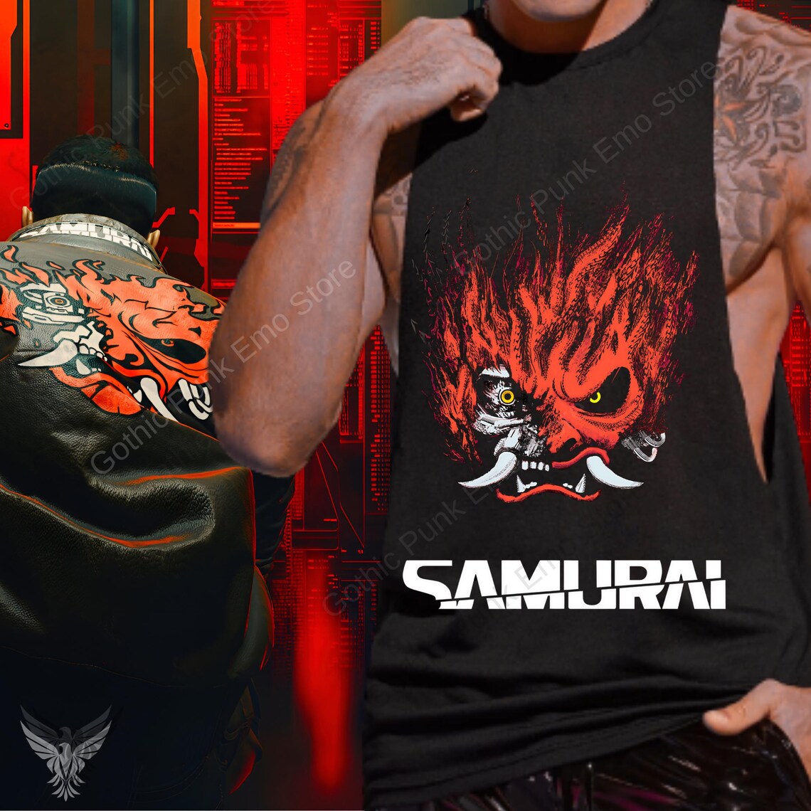 Johnny Silverhand Cyberpunk 2077 Tank Top