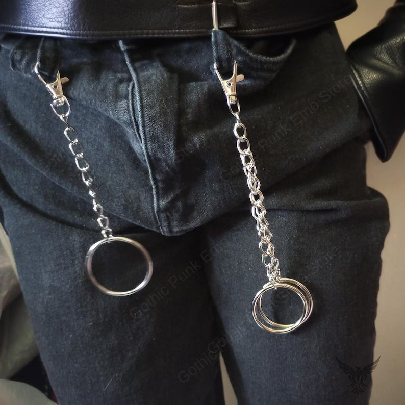 Y2K O-Ring Pants Chain