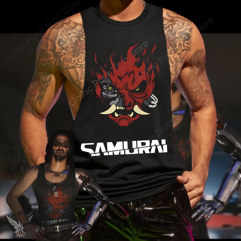 Johnny Silverhand Cyberpunk 2077 Tank Top