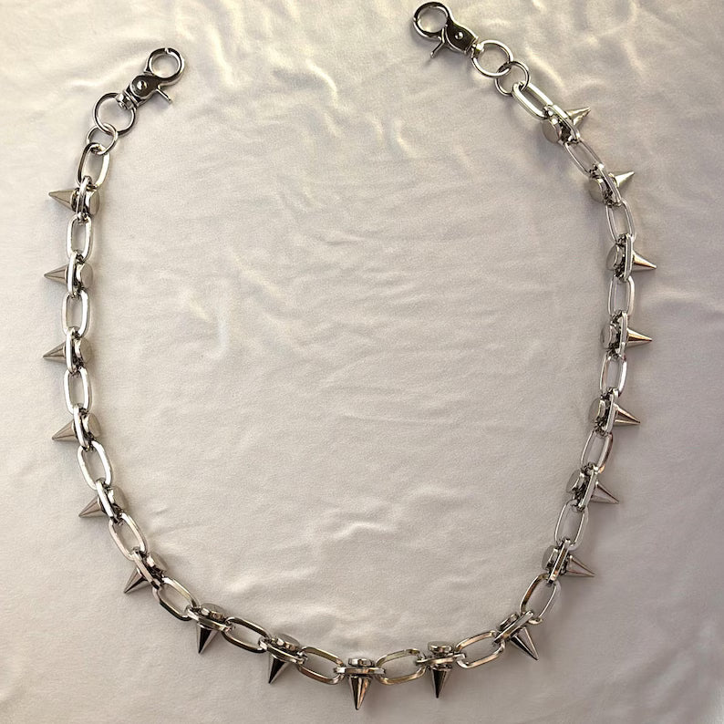 Spiked Punk Wallet Chain Emo