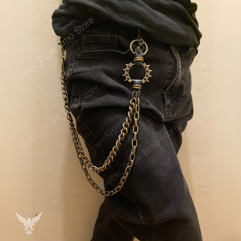 Bronze Vintage Wallet Chain