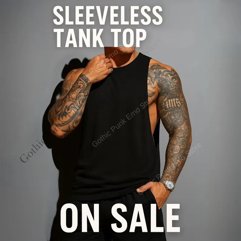 Deep Cut Muscle Tank Top Shirt