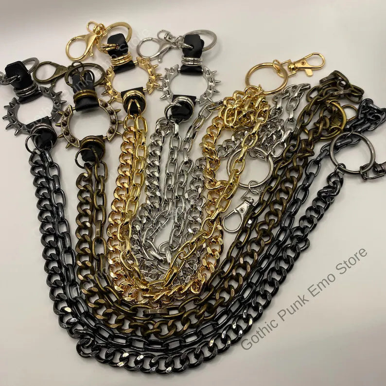 Spiked O Ring Pants Chain