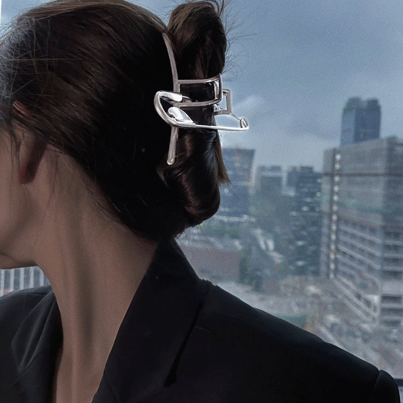 Safety Pin Hair Clips